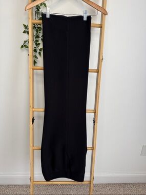 Ann Taylor Loft Laura Black Wide-Leg Lined Trousers Dress Pants Size 4
